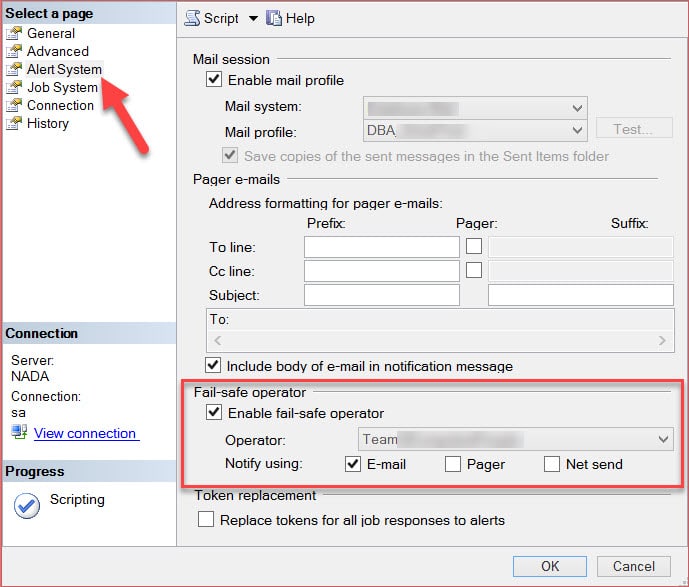 Figure 1 - Fail-safe operator in SQL Server